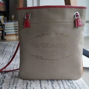 Prada Canvas Crossbody Bag